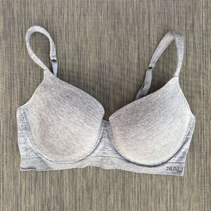 Nautica Intimates Tshirt Bra Size 42D Heather Gray Padded Underwire Adjustable